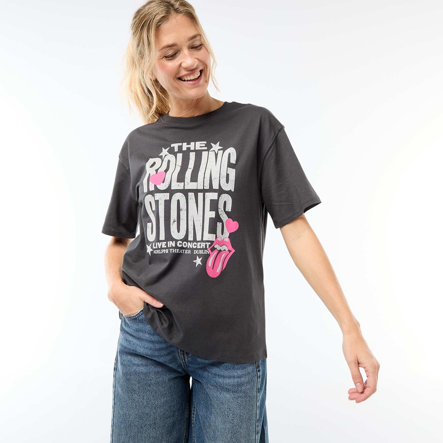 Tee-shirt 'The Rolling Stones' NOIR