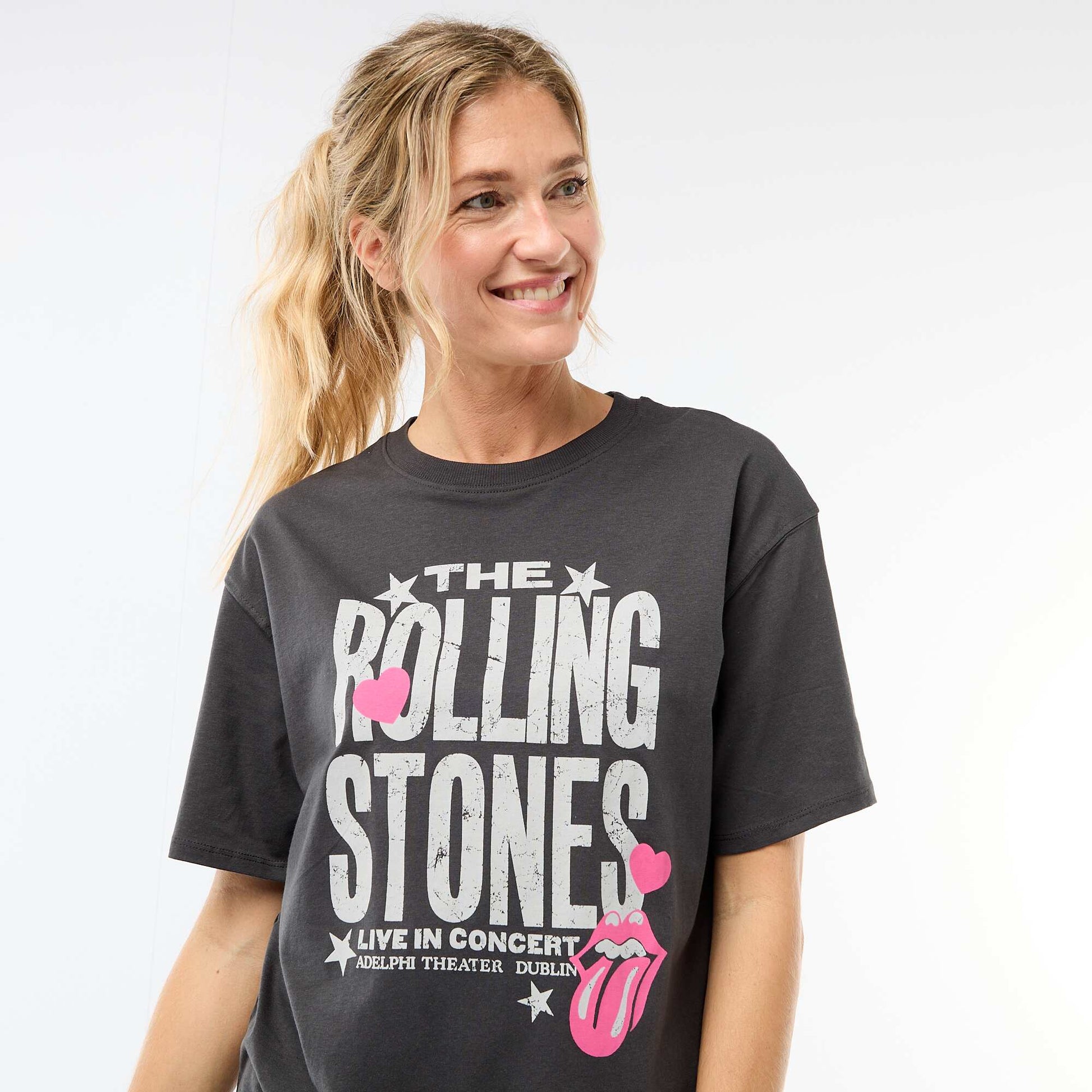 Tee-shirt 'The Rolling Stones' NOIR