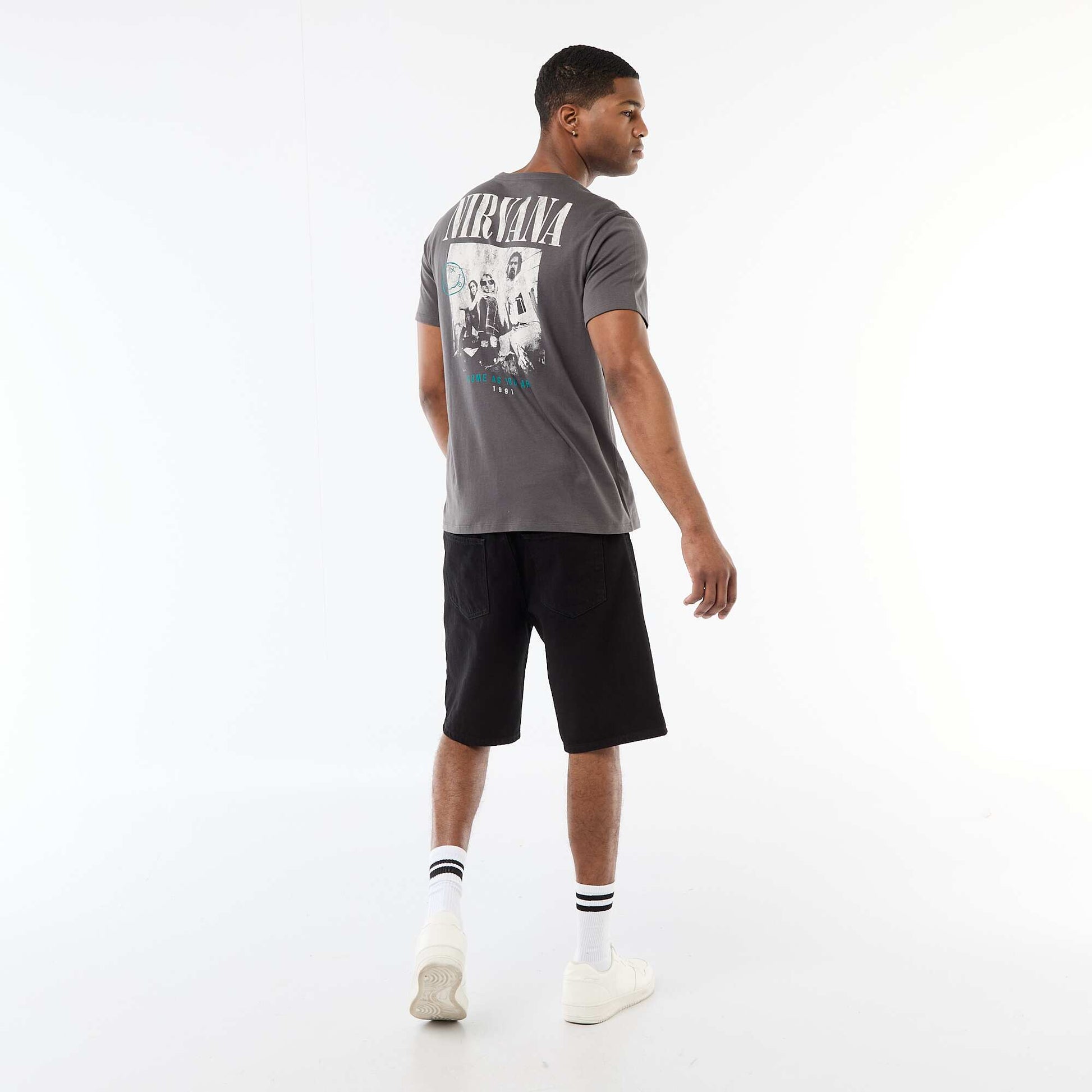 T-shirt imprimé 'Nirvana' GRIS