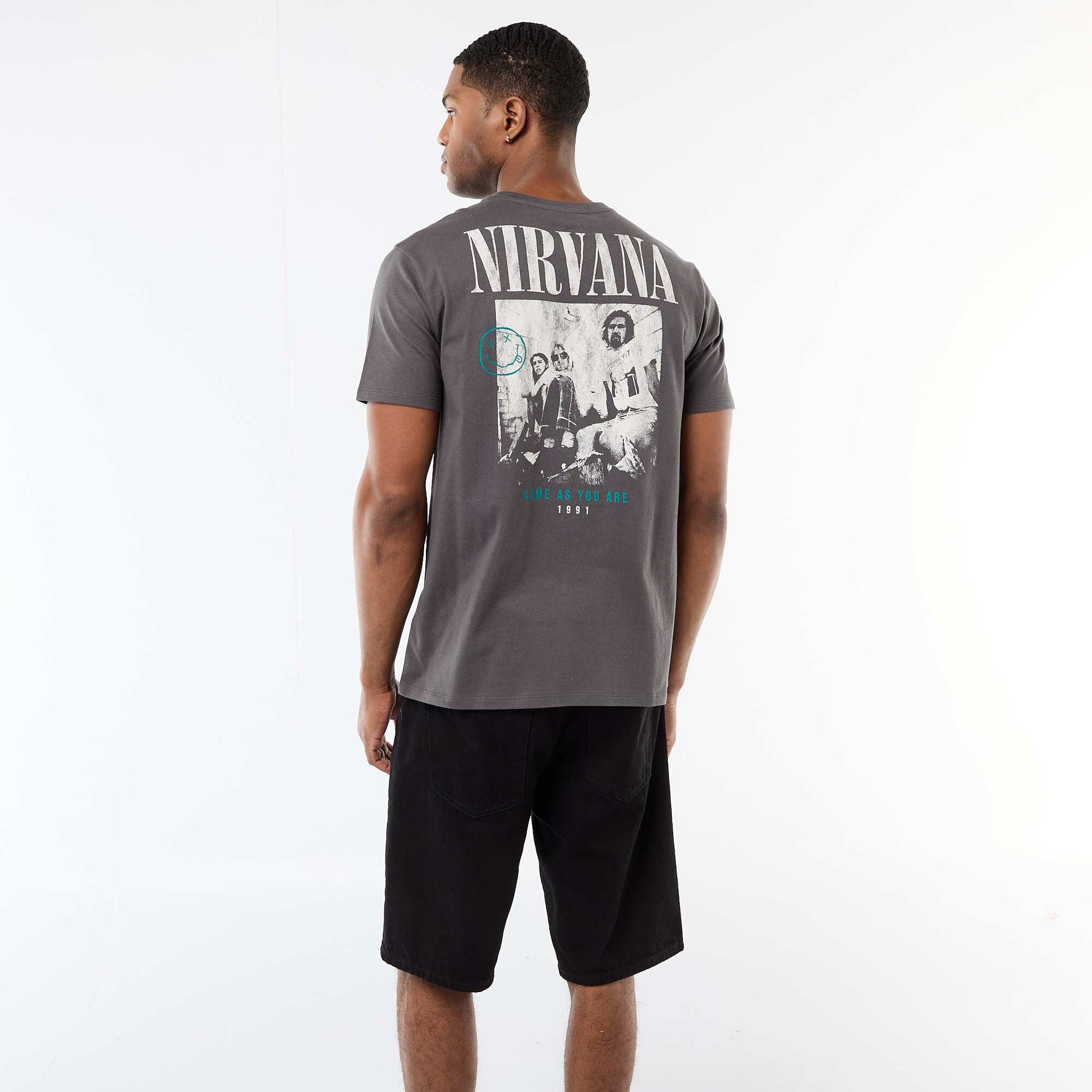 T-shirt imprimé 'Nirvana' GRIS
