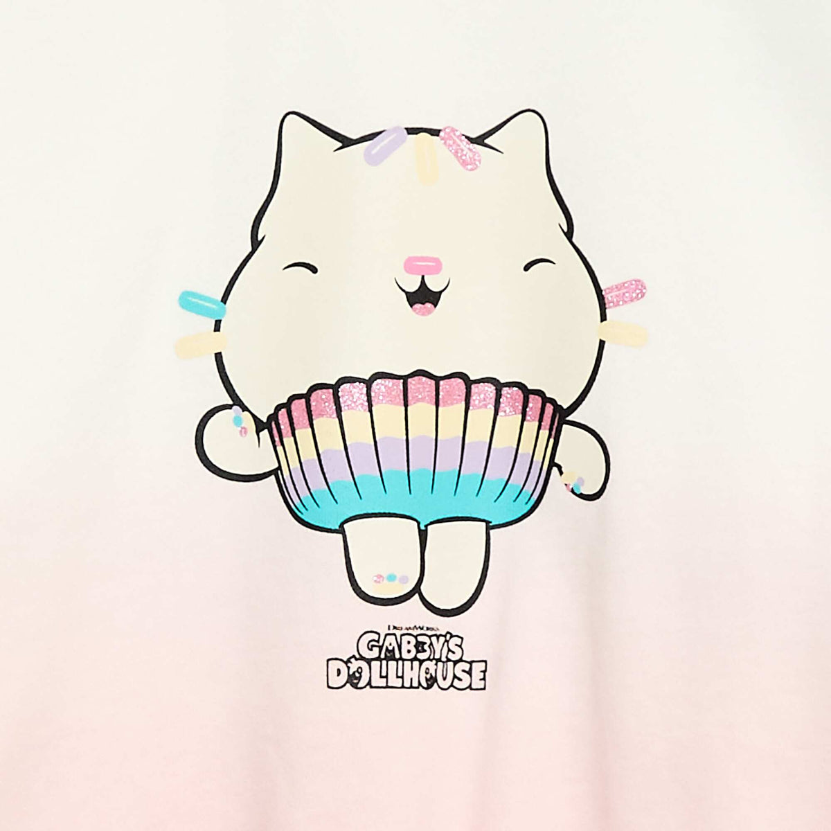 Sweat imprimé 'Gabby's dollhouse' en coton ROSE