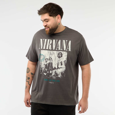 Tee-shirt imprimé 'Nirvana' GRIS