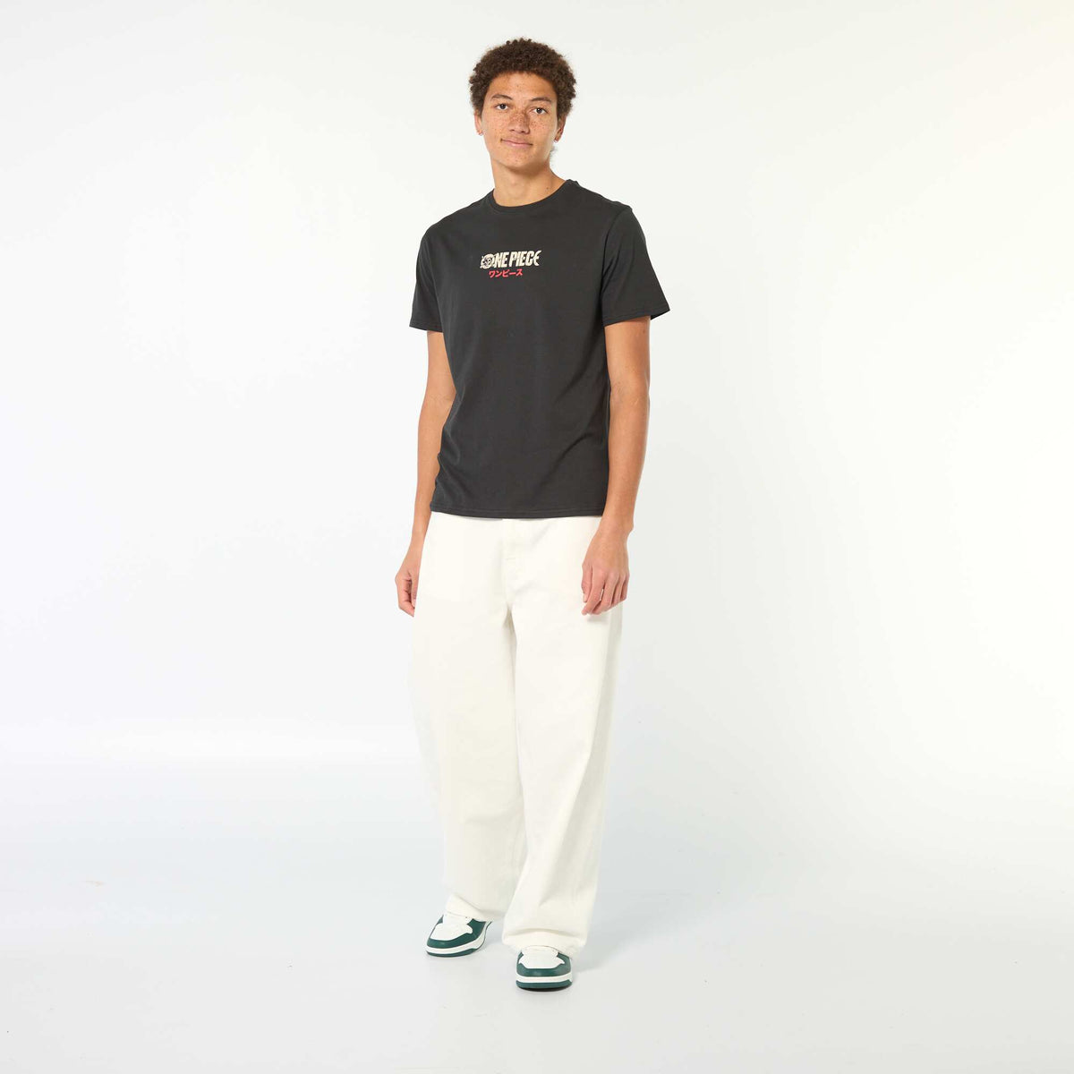 Tee-shirt à manches courtes 'One piece' NOIR