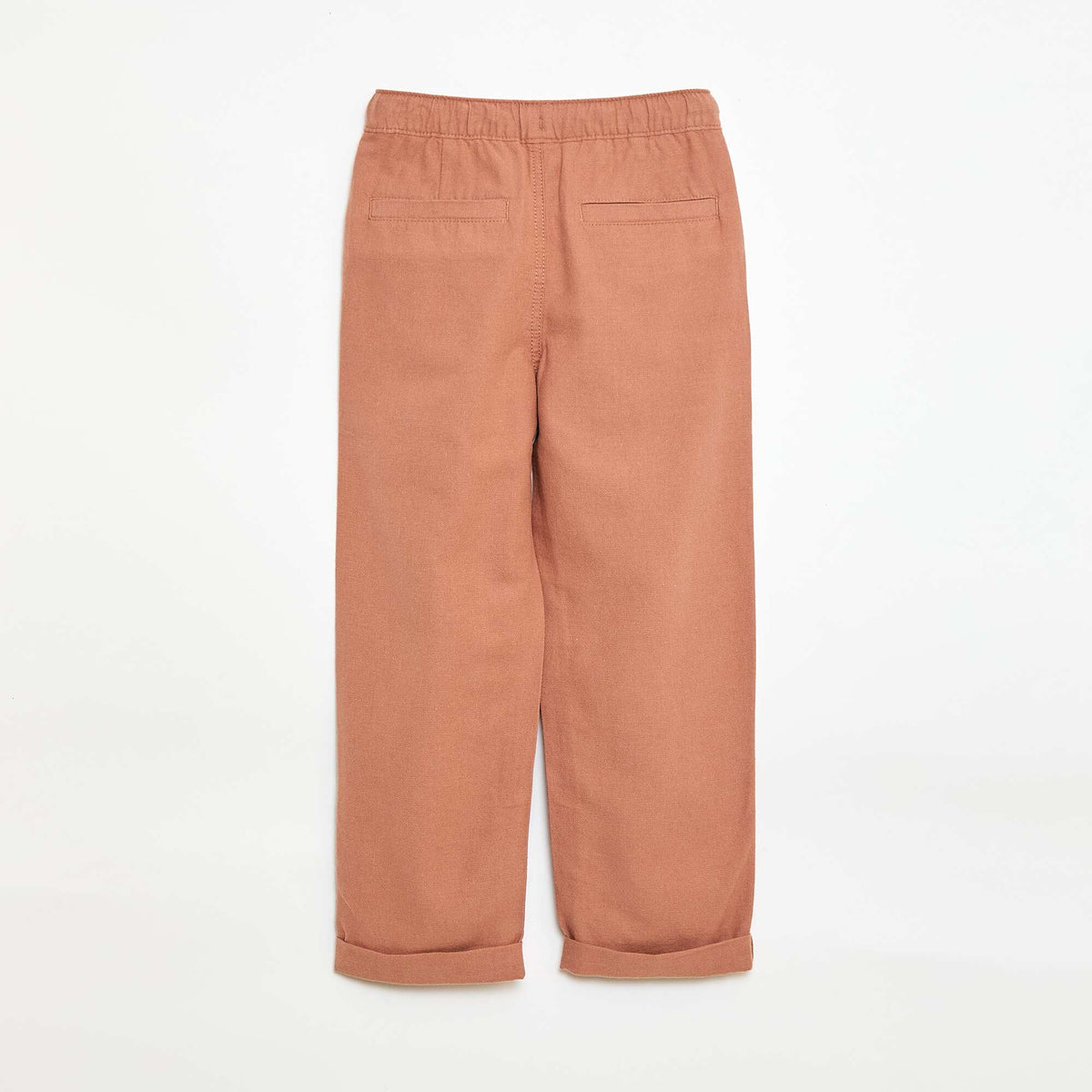 Pantalon en lin mélangé MARRON