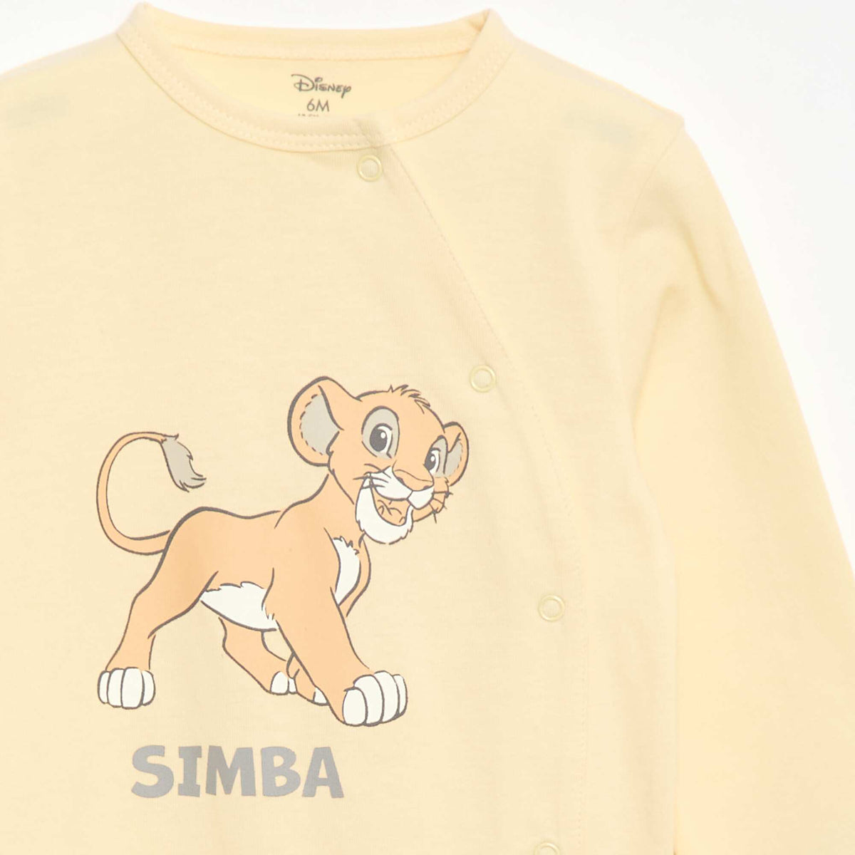 Pyjama dors bien 'Disney' en coton JAUNE