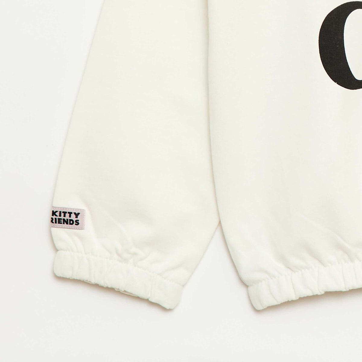 Sweat 'Hello Kitty' avec imprimés et broderies BLANC