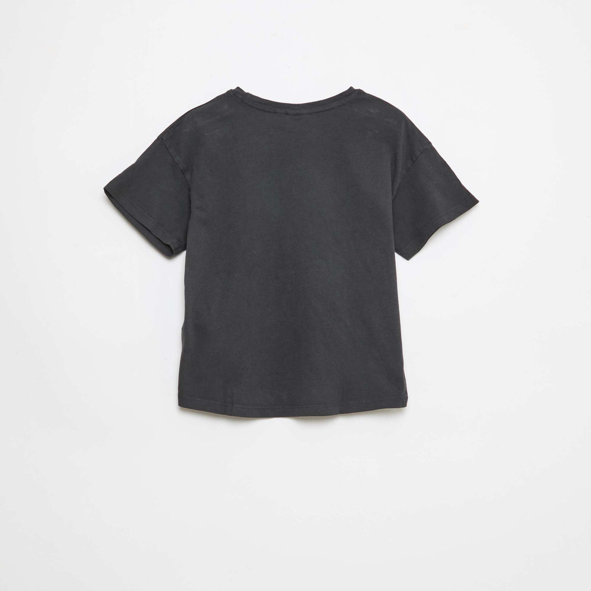 T-shirt imprimé 'Hello kitty' en coton uni NOIR
