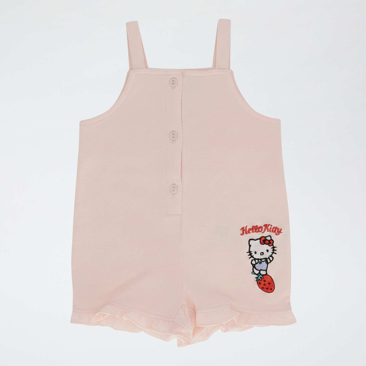 Ensemble 2 pièces combinaison courte + T-shirt hyper 'Hello Kitty' ROSE