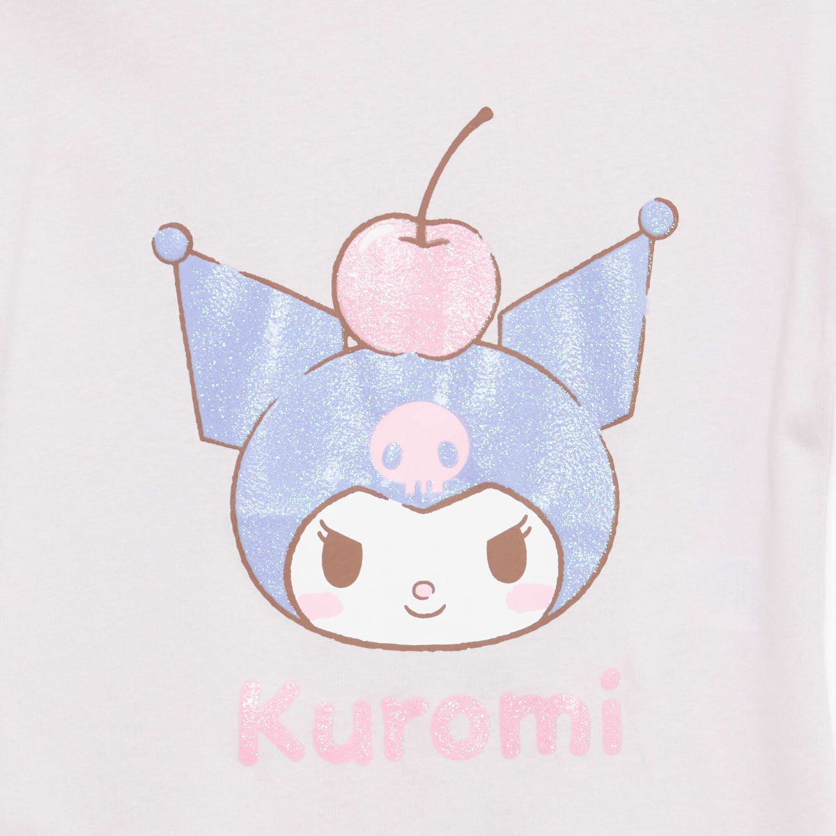 T-shirt imprimé 'Kuromi' uni en coton VIOLET