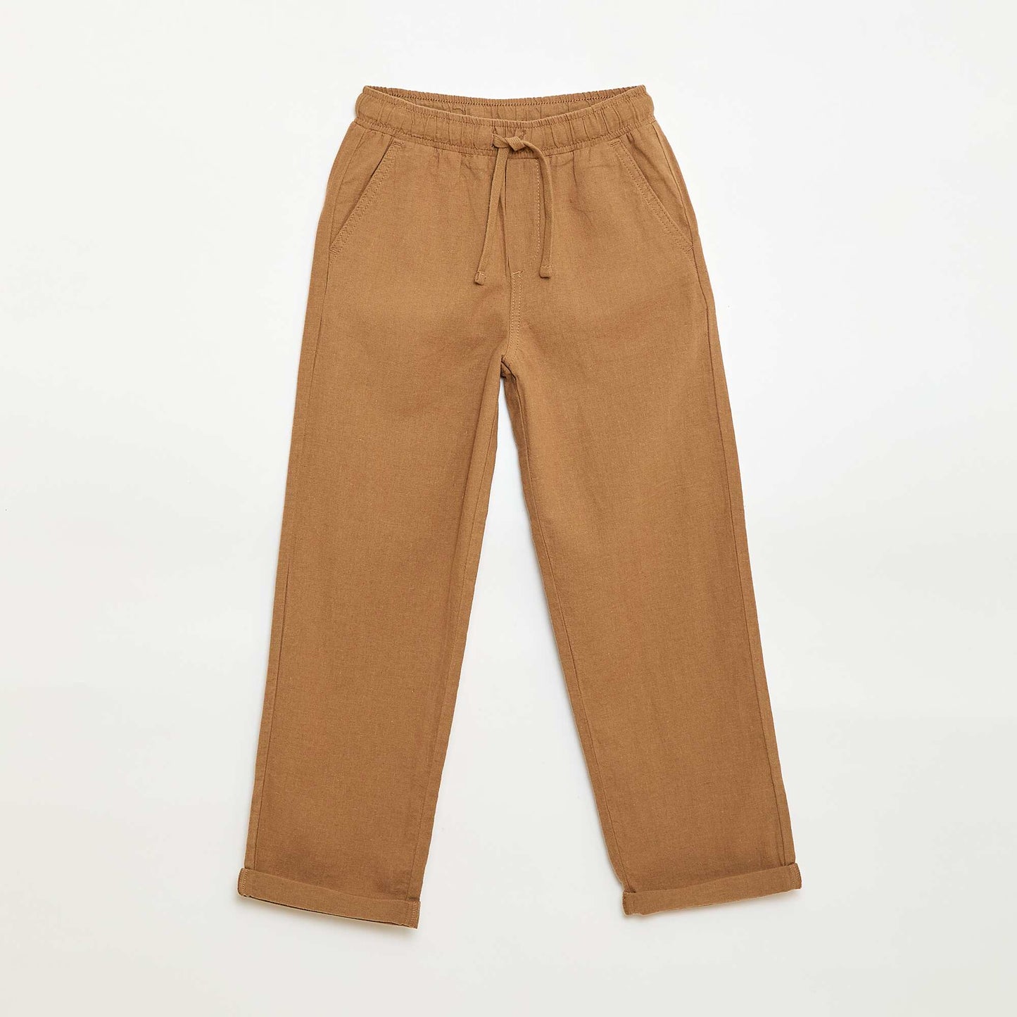 Jogpant en lin mélangé BEIGE