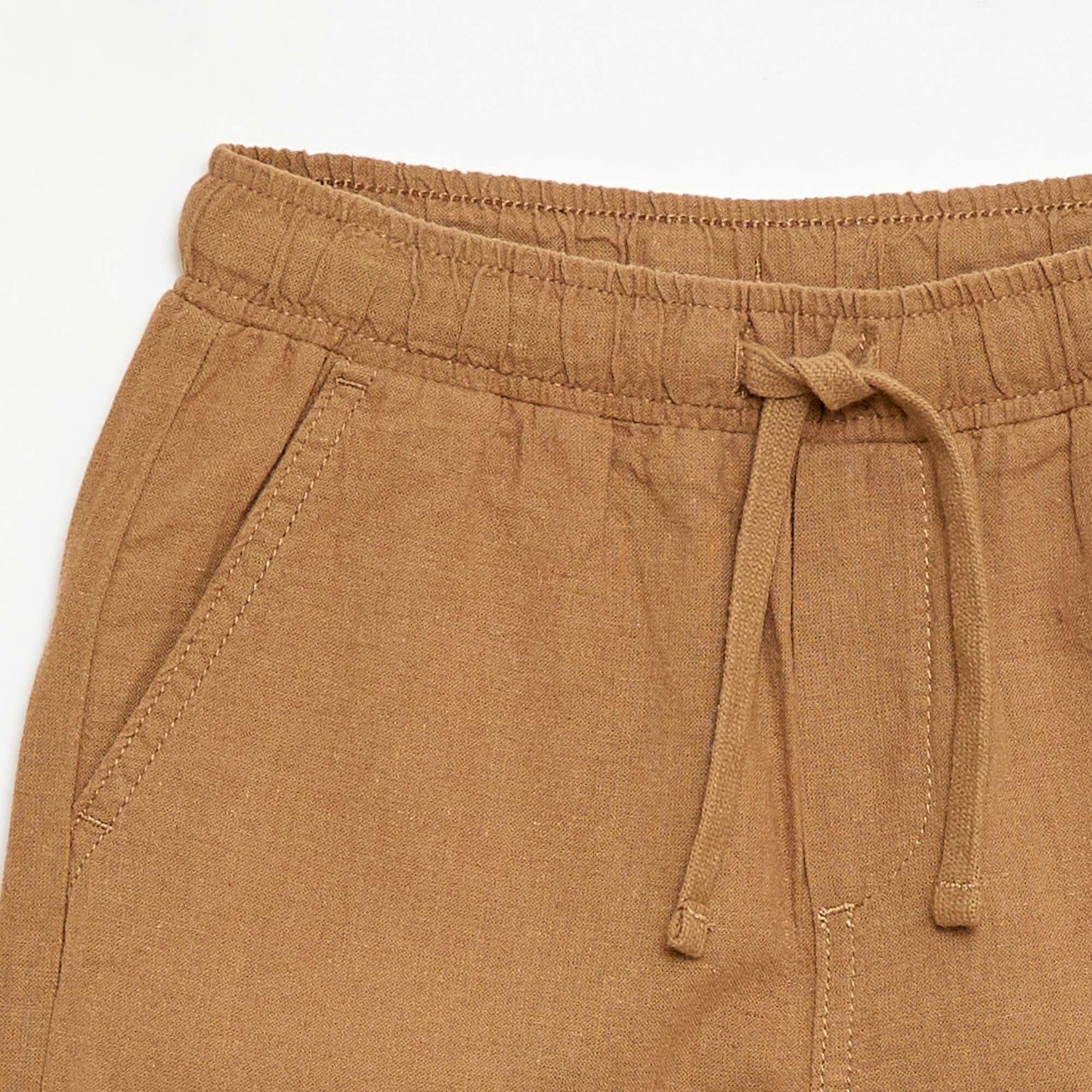 Jogpant en lin mélangé BEIGE