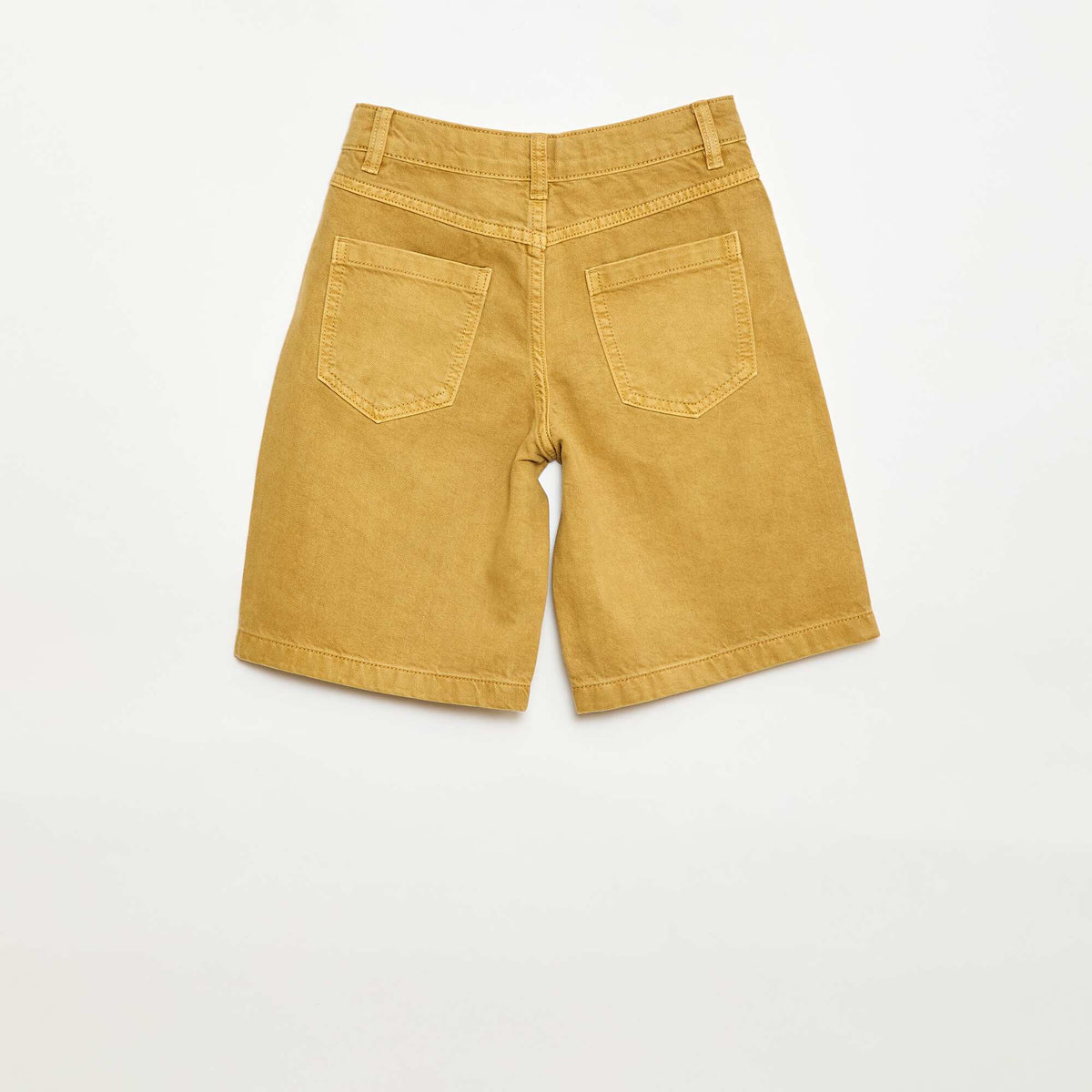 Bermuda en twill 5 poches JAUNE