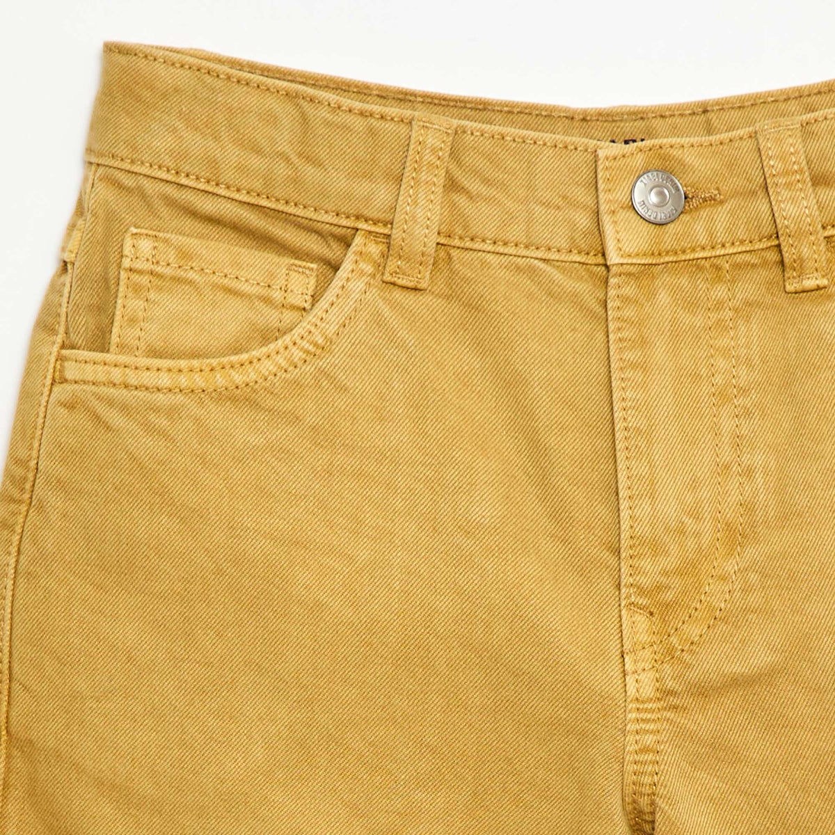 Bermuda en twill 5 poches JAUNE
