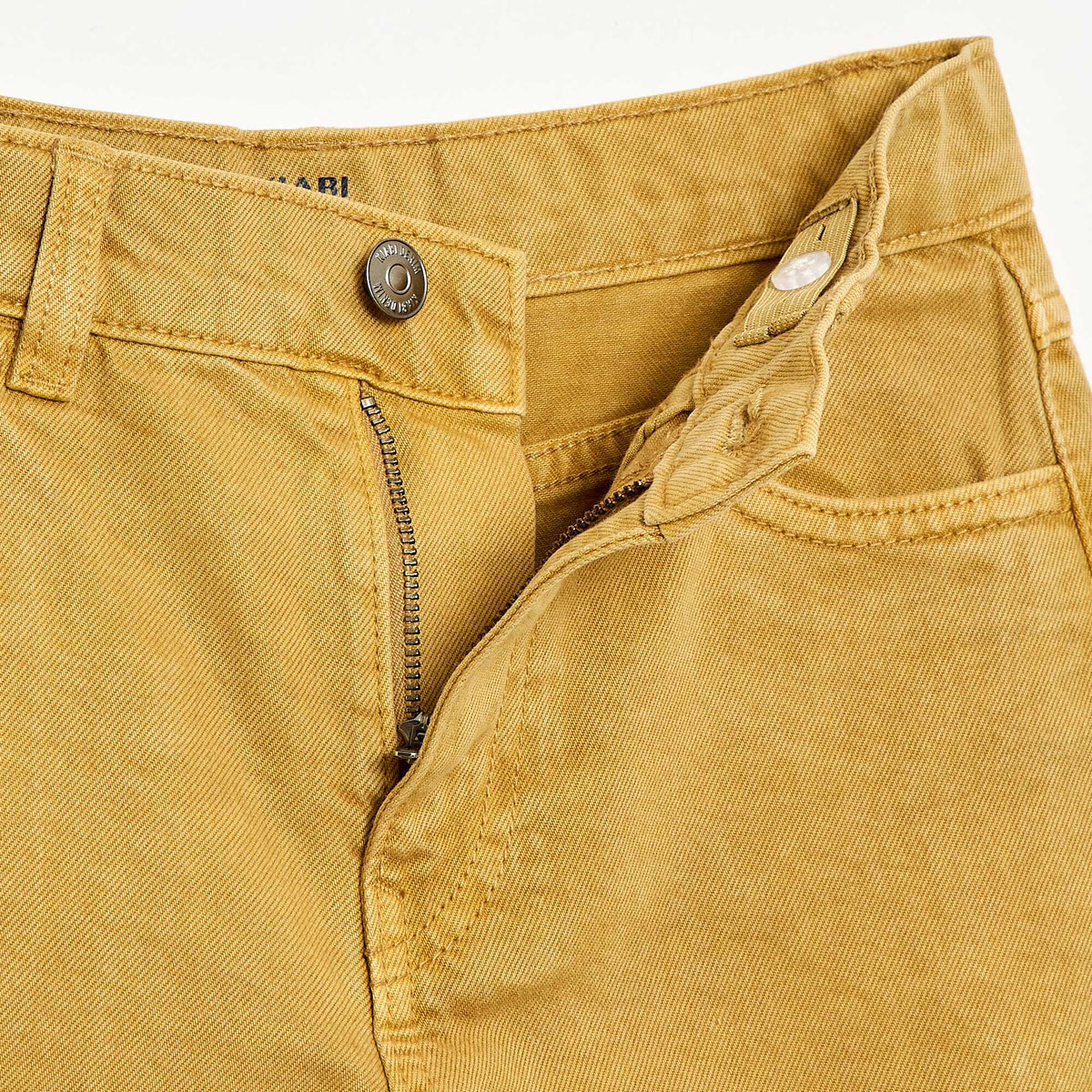 Bermuda en twill 5 poches JAUNE
