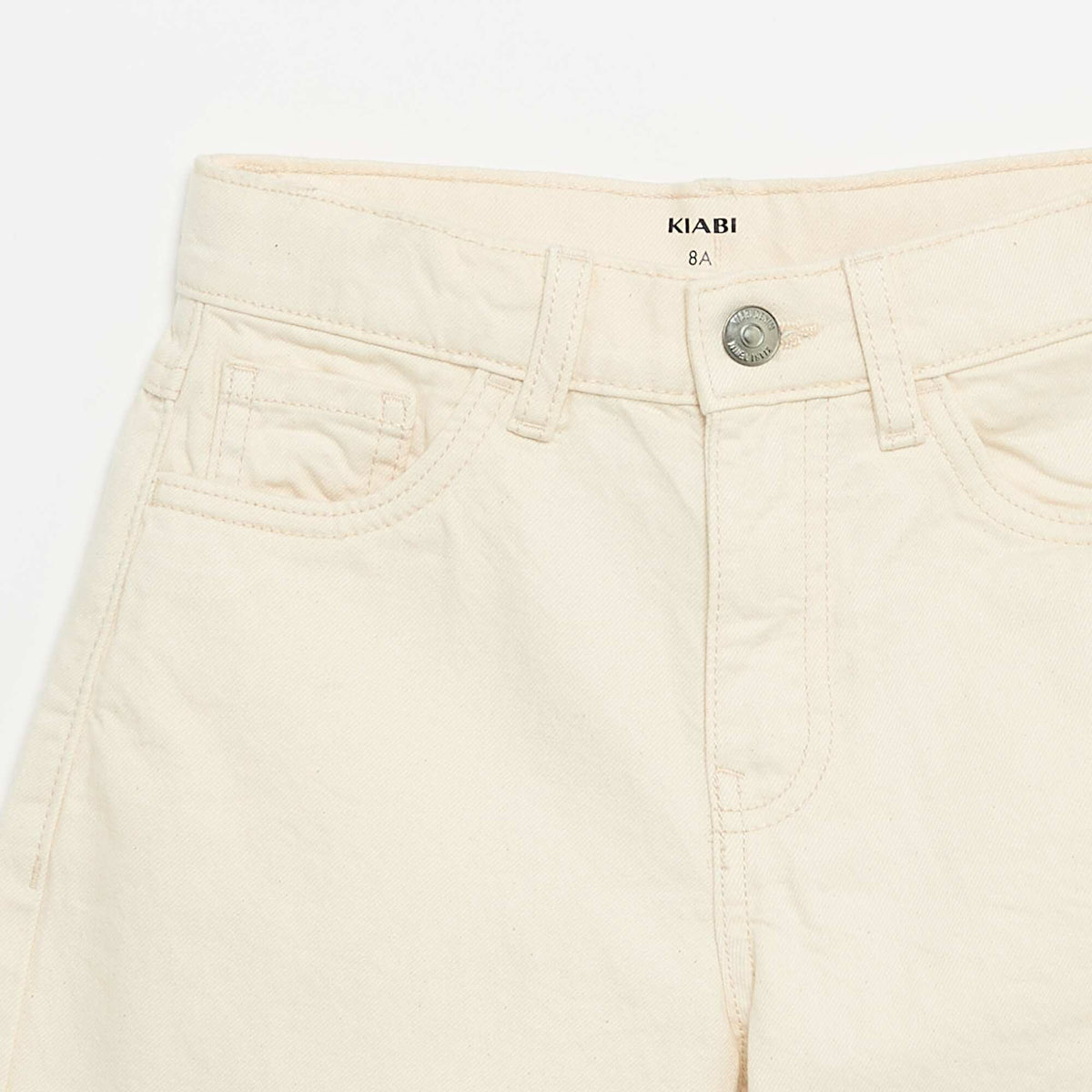 Bermuda en twill 5 poches ECRU