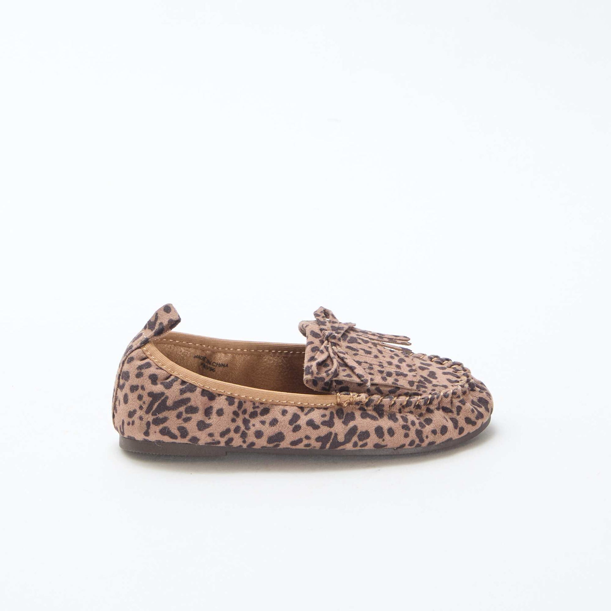 Mocassins léopard en suédine LéOPARD