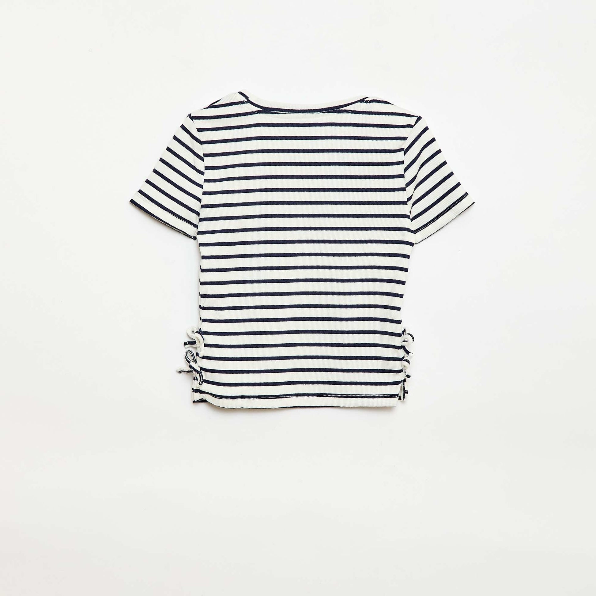 T-shirt avec nœuds fantaisie BLEU