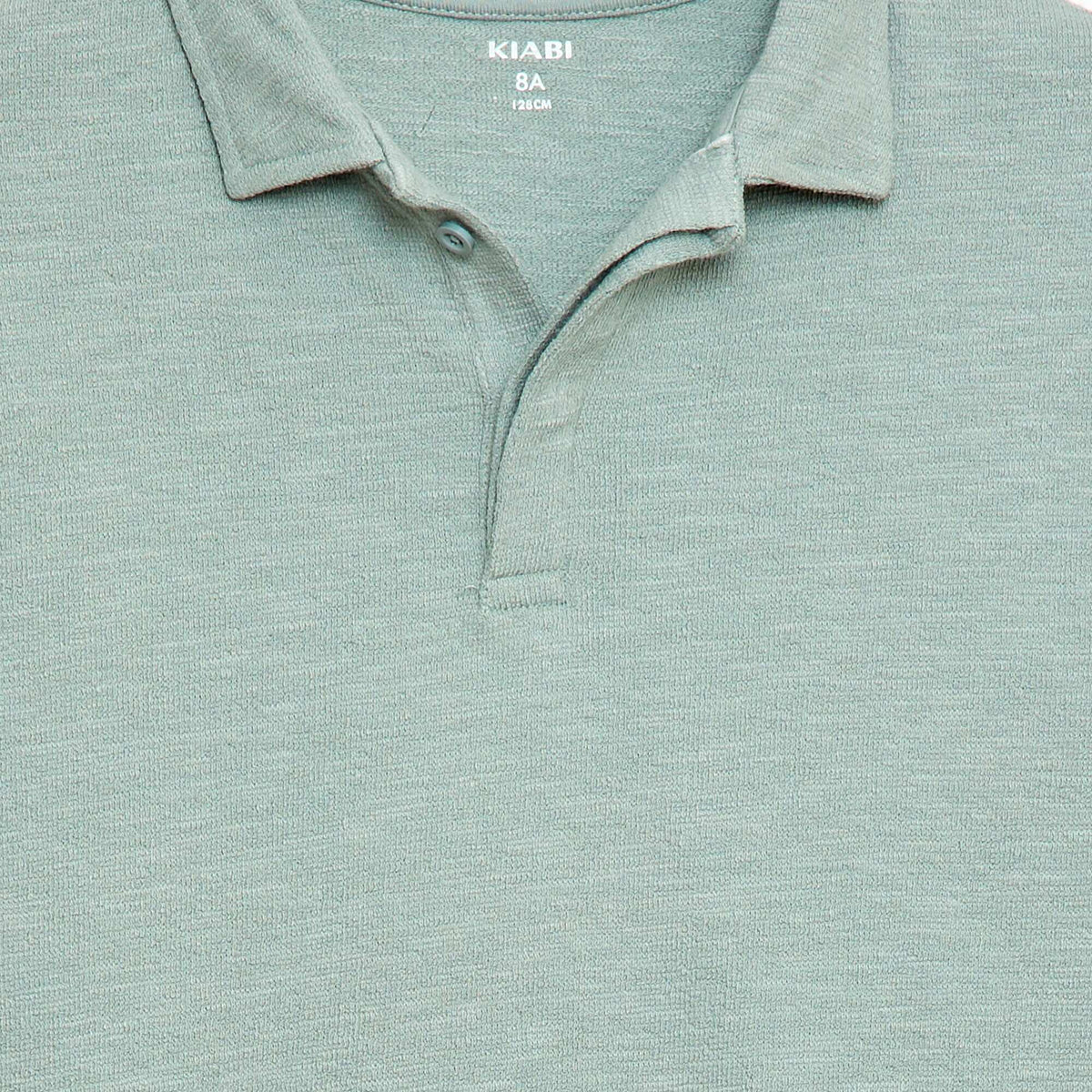 T-shirt polo BLEU VERT