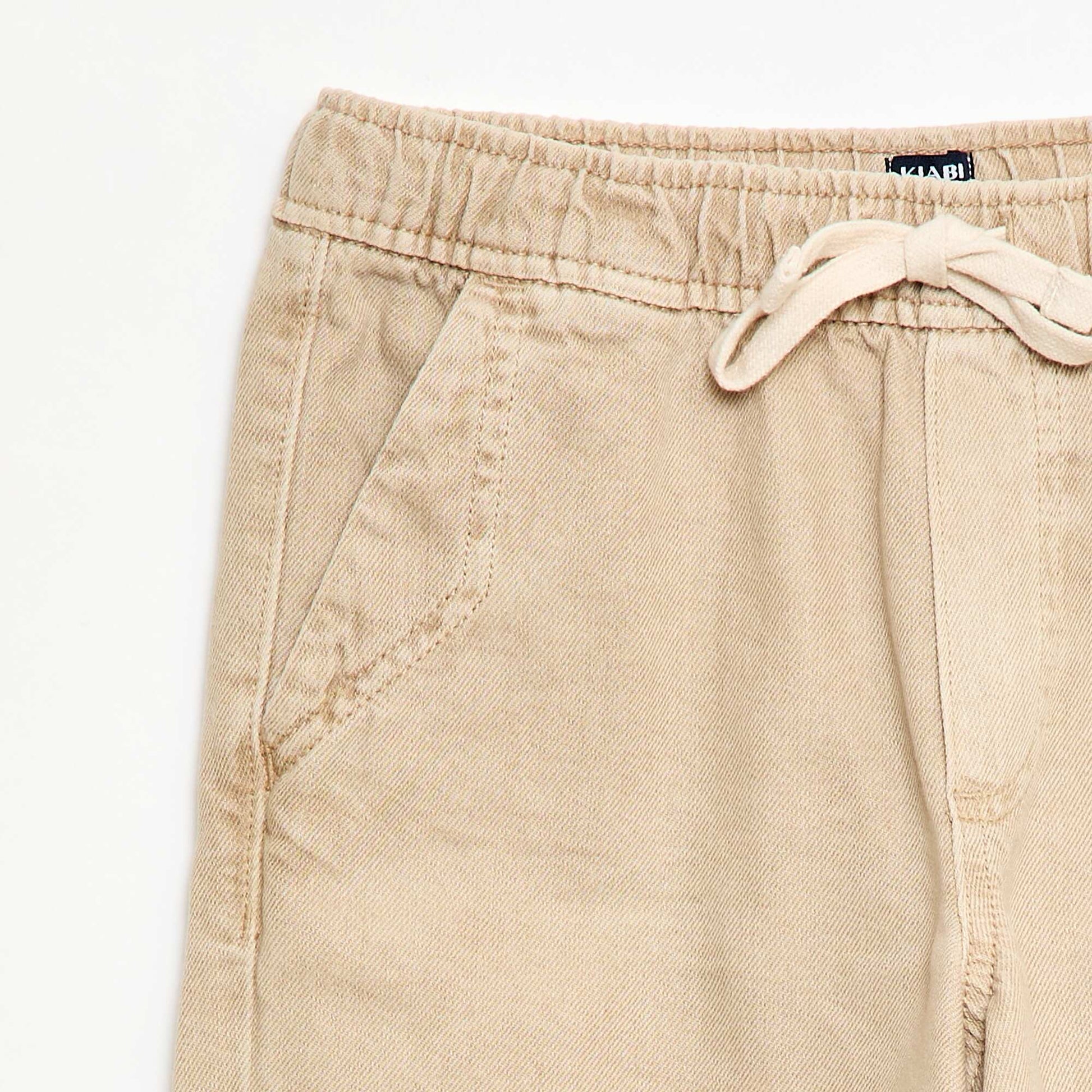 Bermuda en twill BEIGE