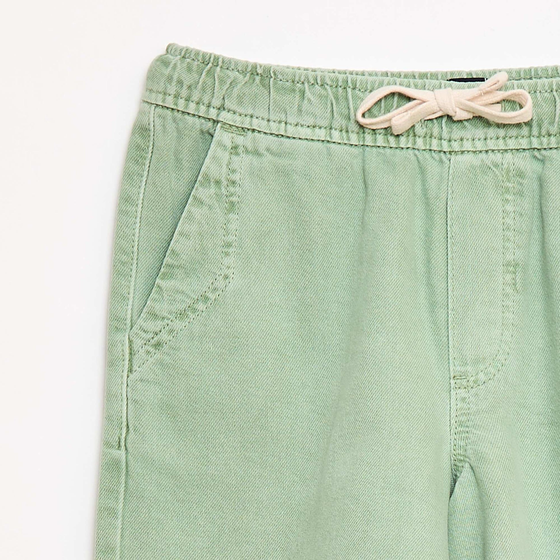 Bermuda en twill VERT