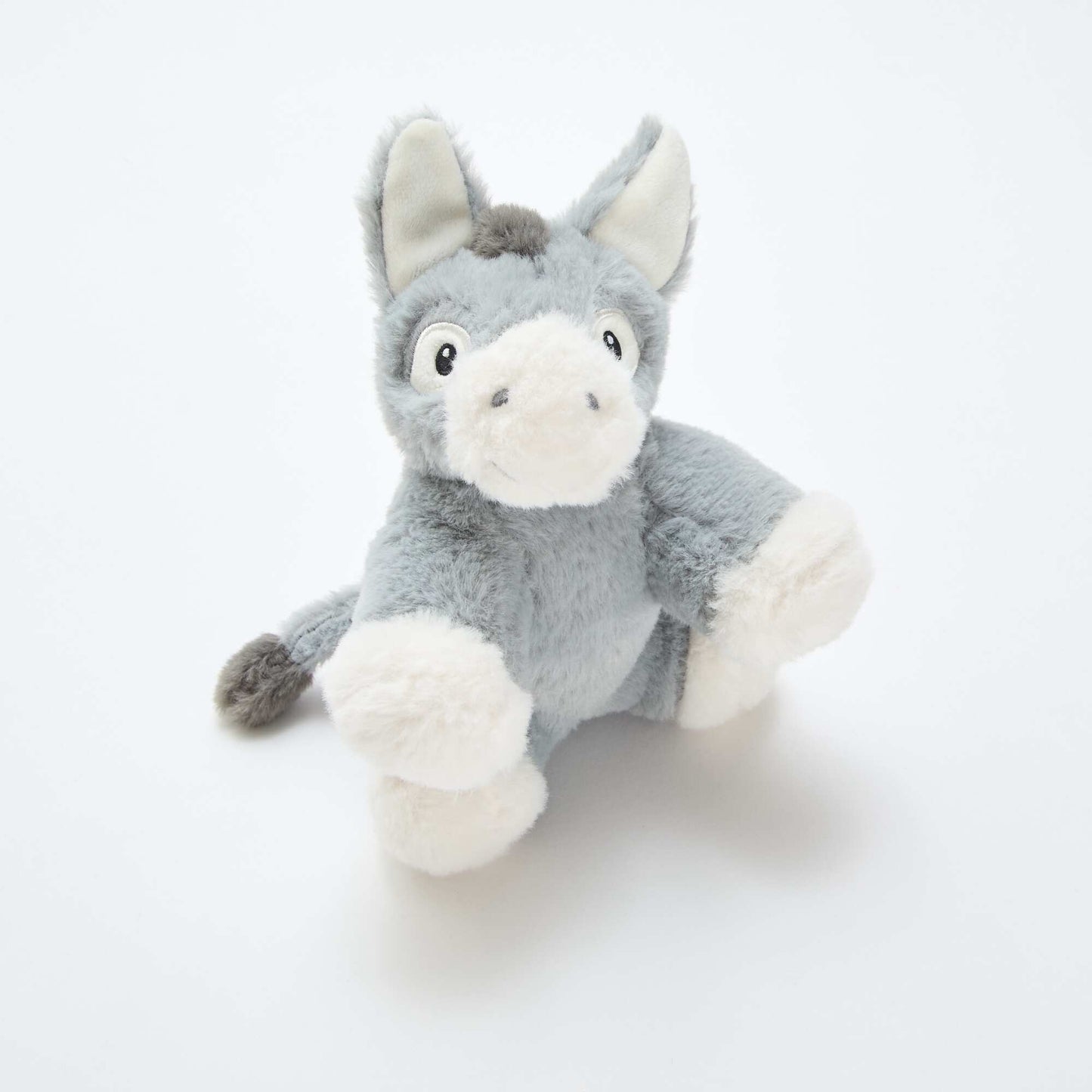 Peluche âne doux GRIS