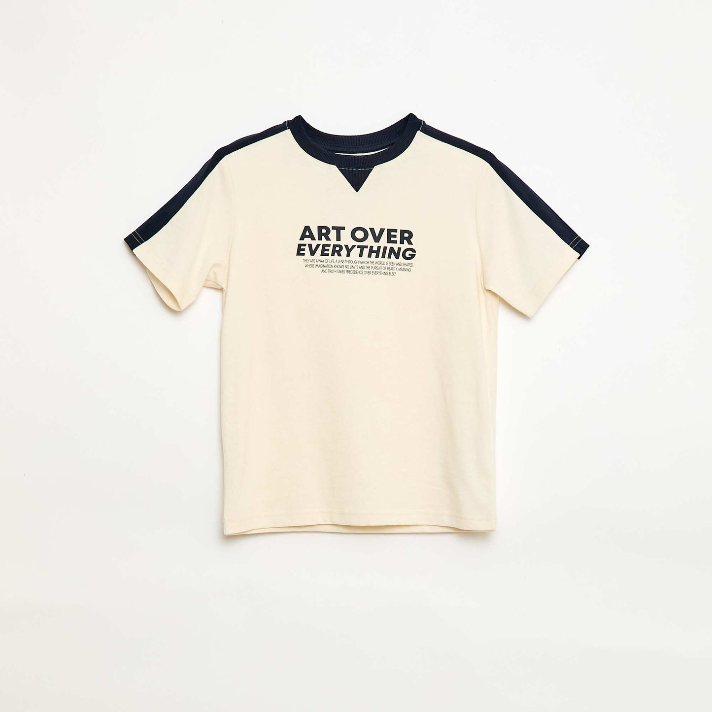 T-shirt imprimé à message BLANC