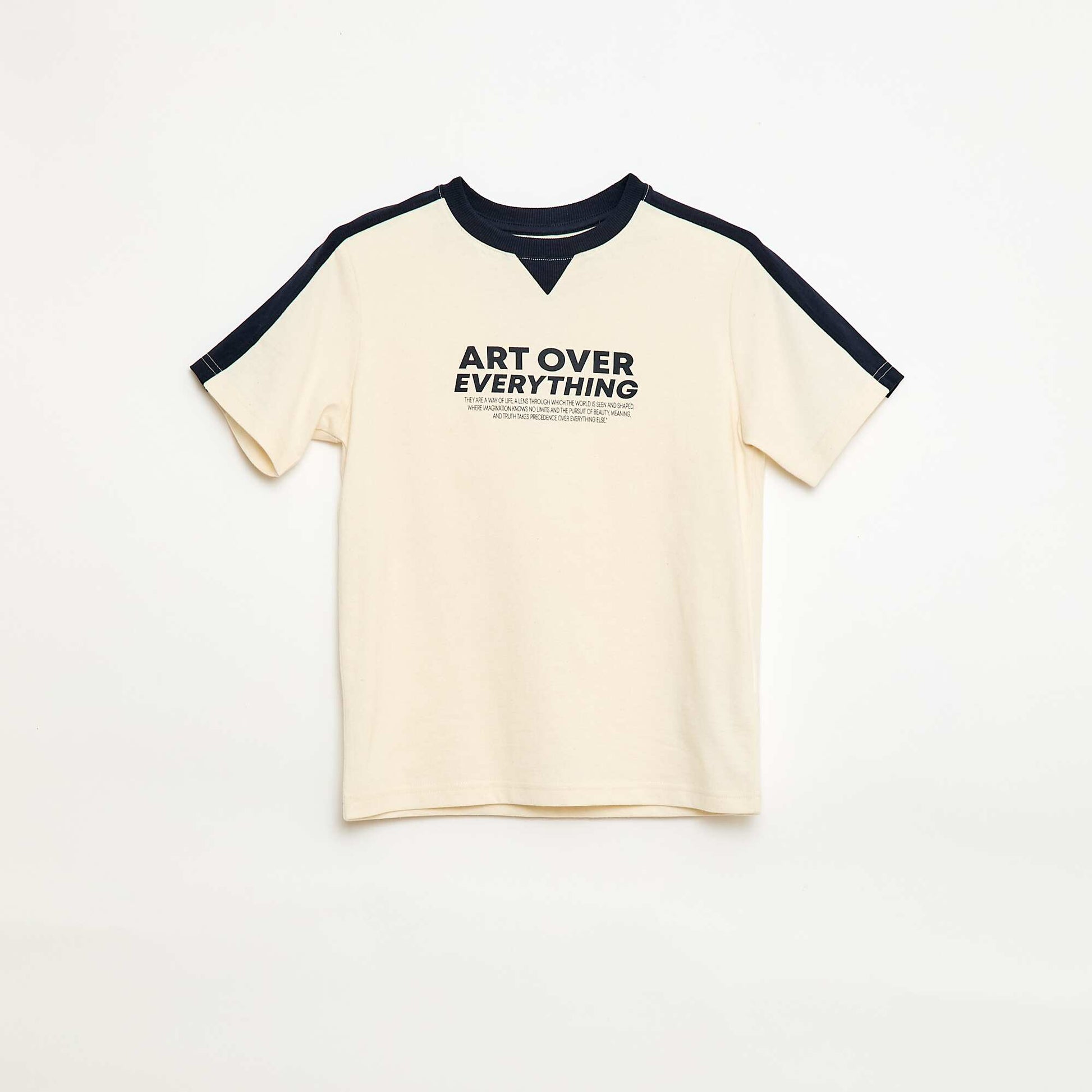T-shirt imprimé à message BLANC