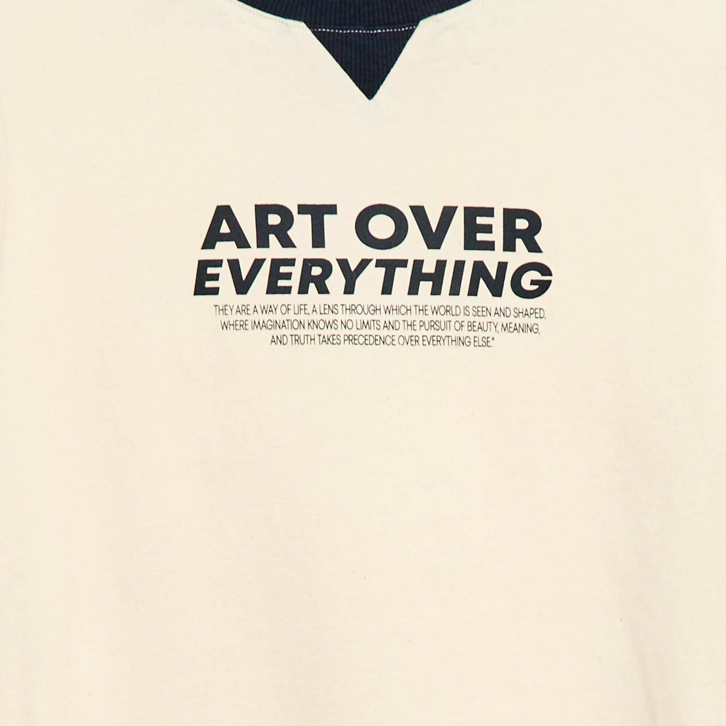 T-shirt imprimé à message BLANC