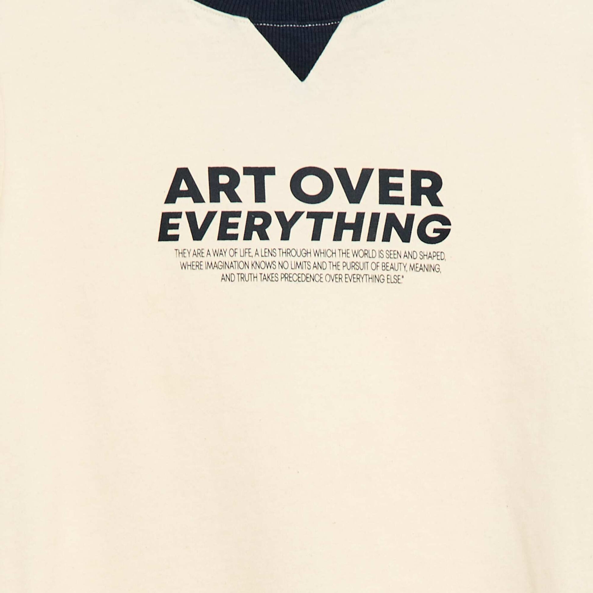T-shirt imprimé à message BLANC