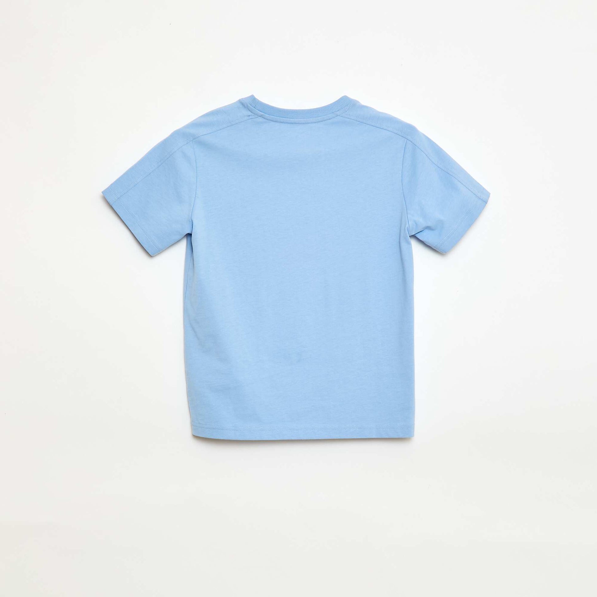 T-shirt imprimé à message BLEU