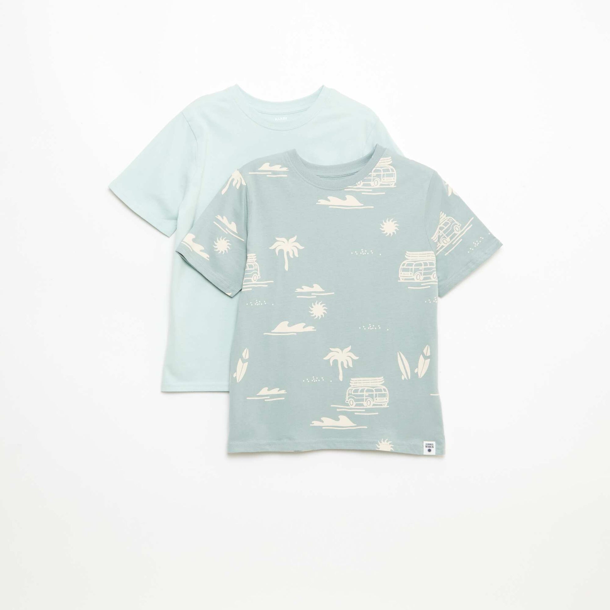 Lot de 2 T-shirts BLEU