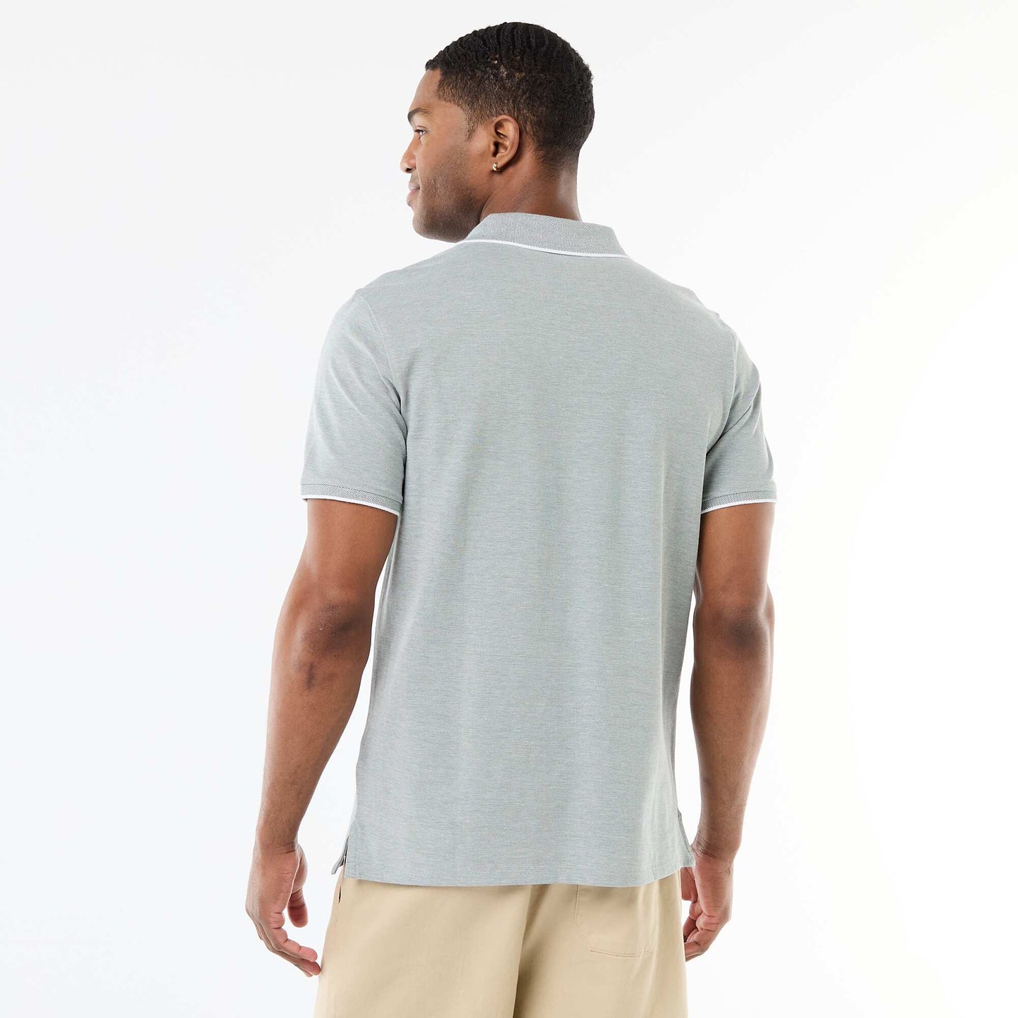 Polo avec broderie sur poitrine VERT