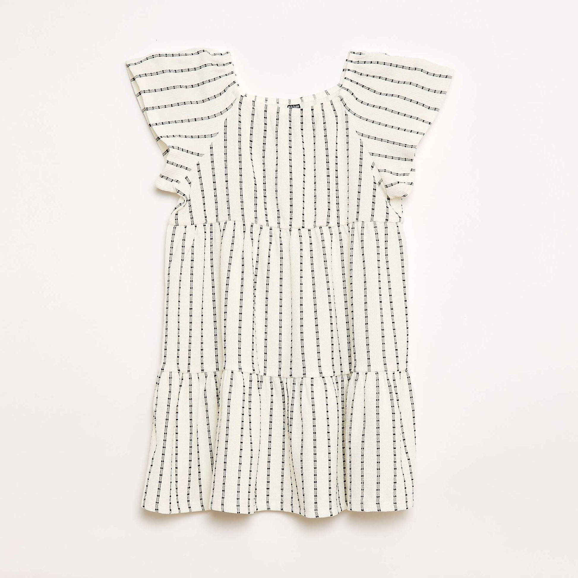 Robe légère à étage BLANC