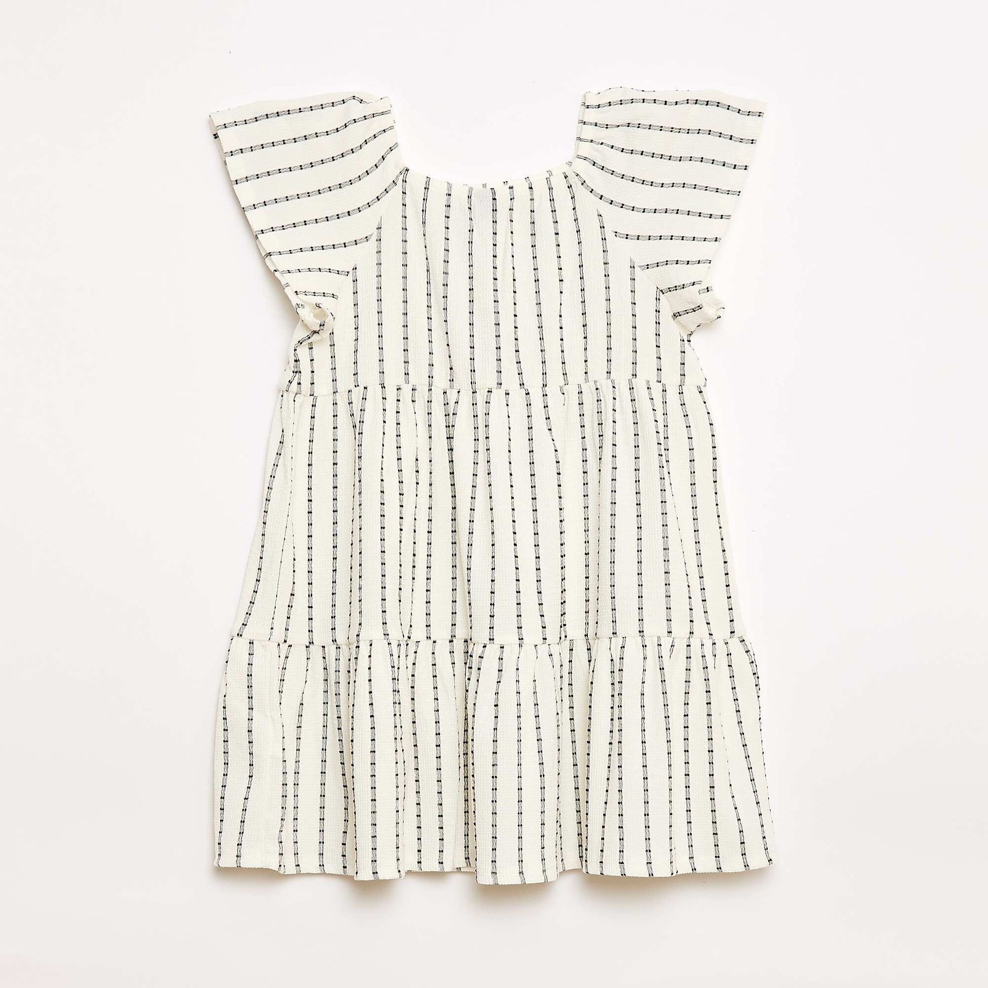 Robe légère à étage BLANC