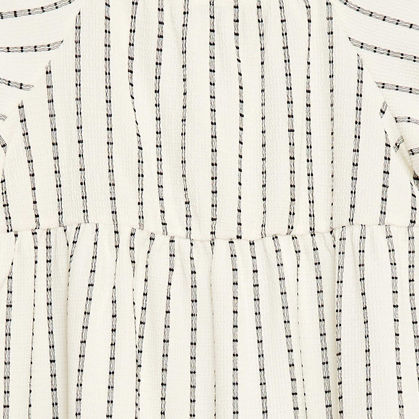 Robe légère à étage BLANC