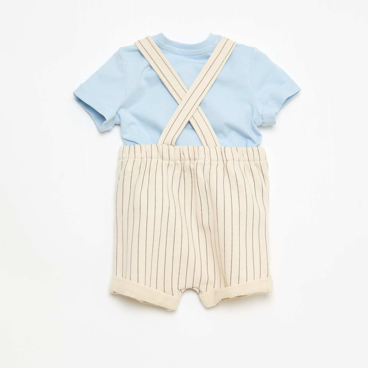Ensemble t-shirt + salopette 'Disney' 'Mickey' - 2 pièces BLEU