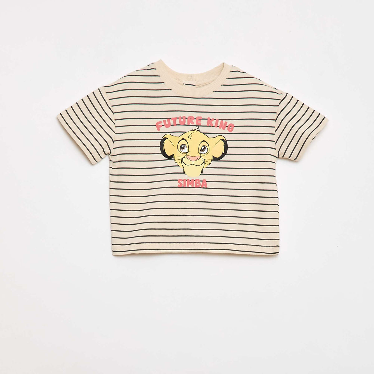 T-shirt 'Simba' 'Disney' à manches courtes BLANC