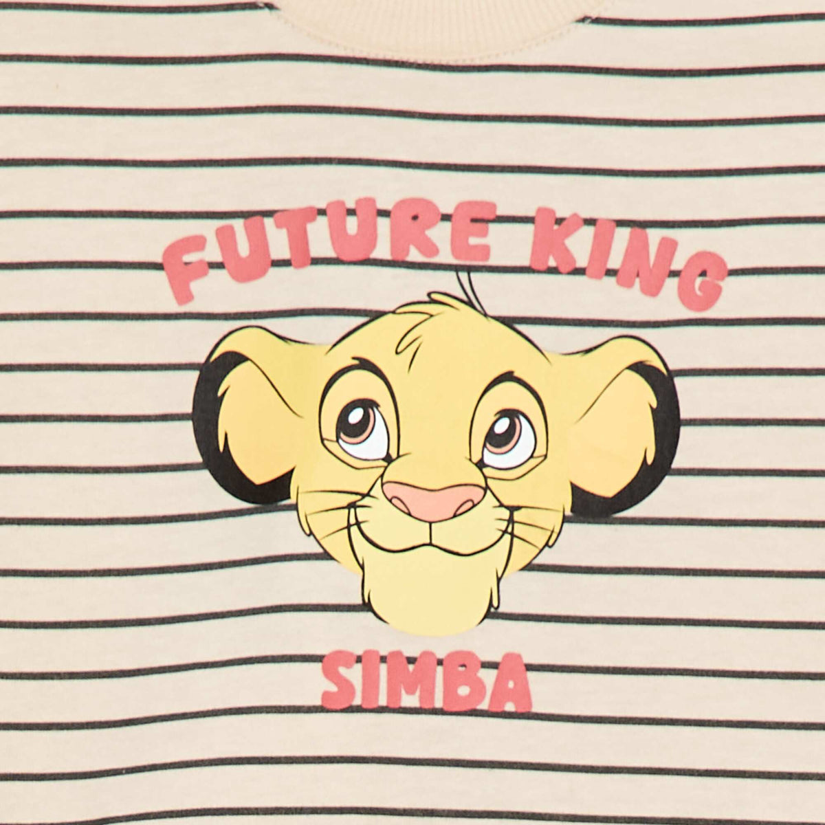T-shirt 'Simba' 'Disney' à manches courtes BLANC
