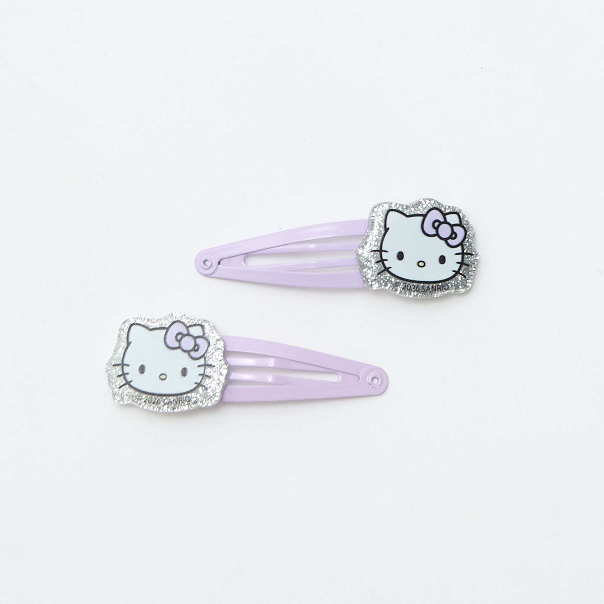 Lot de 4 pinces + 1 chouchou 'Hello Kitty' ROSE