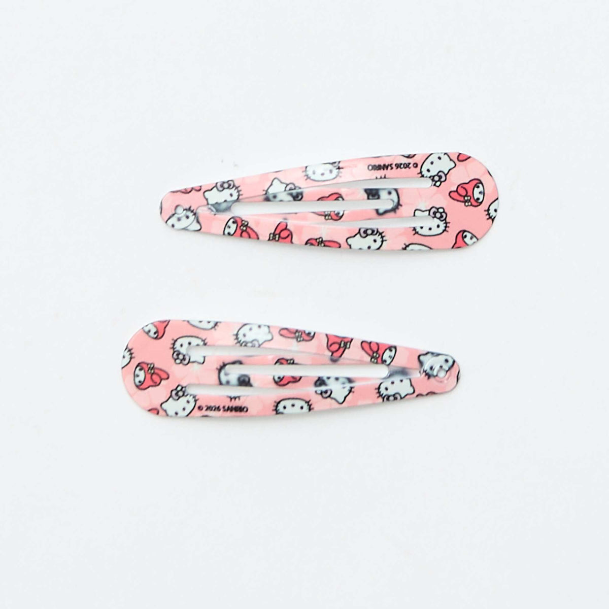 Lot de 4 pinces + 1 chouchou 'Hello Kitty' ROSE