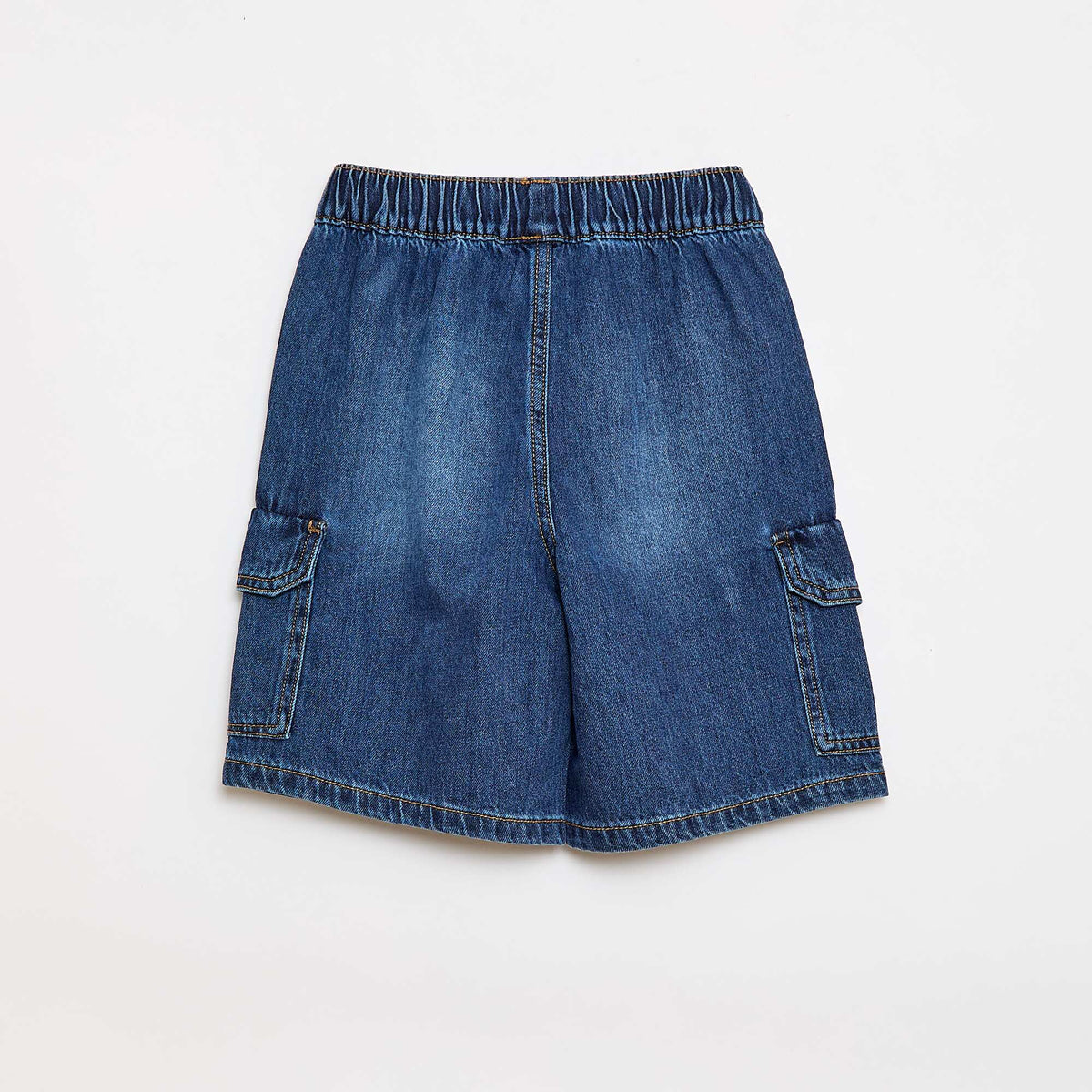 Bermuda en jean multipoche BLEU