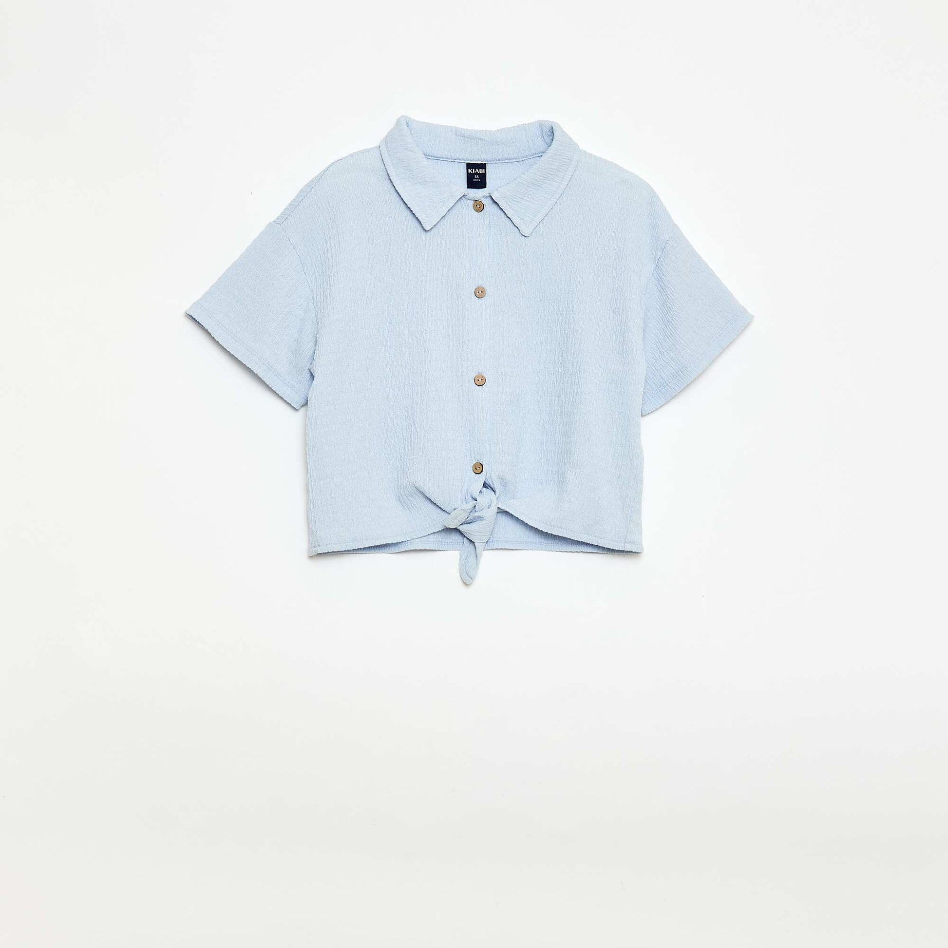 Ensemble 2 pièces chemise + pantalon large BLEU