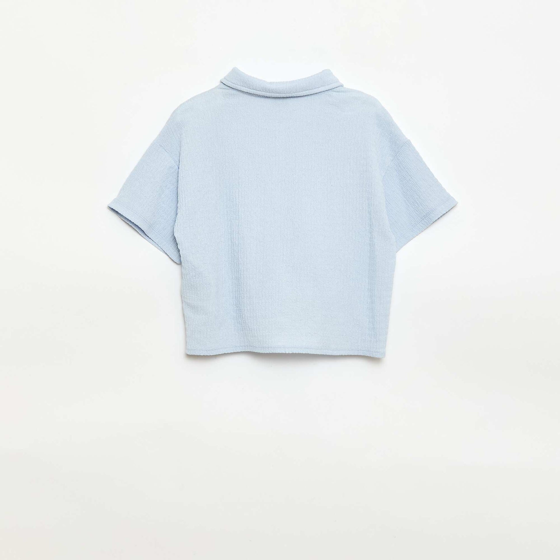 Ensemble 2 pièces chemise + pantalon large BLEU