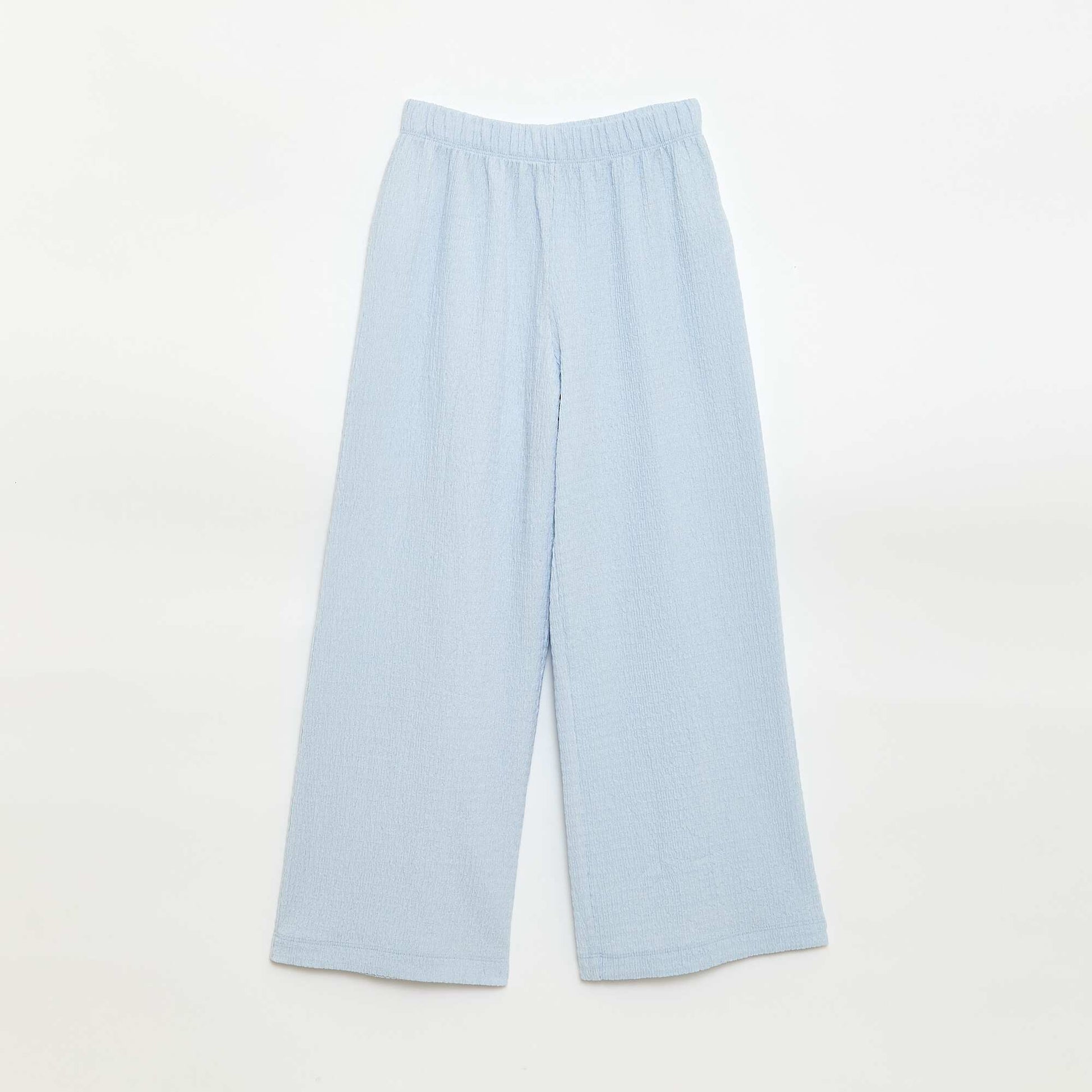 Ensemble 2 pièces chemise + pantalon large BLEU