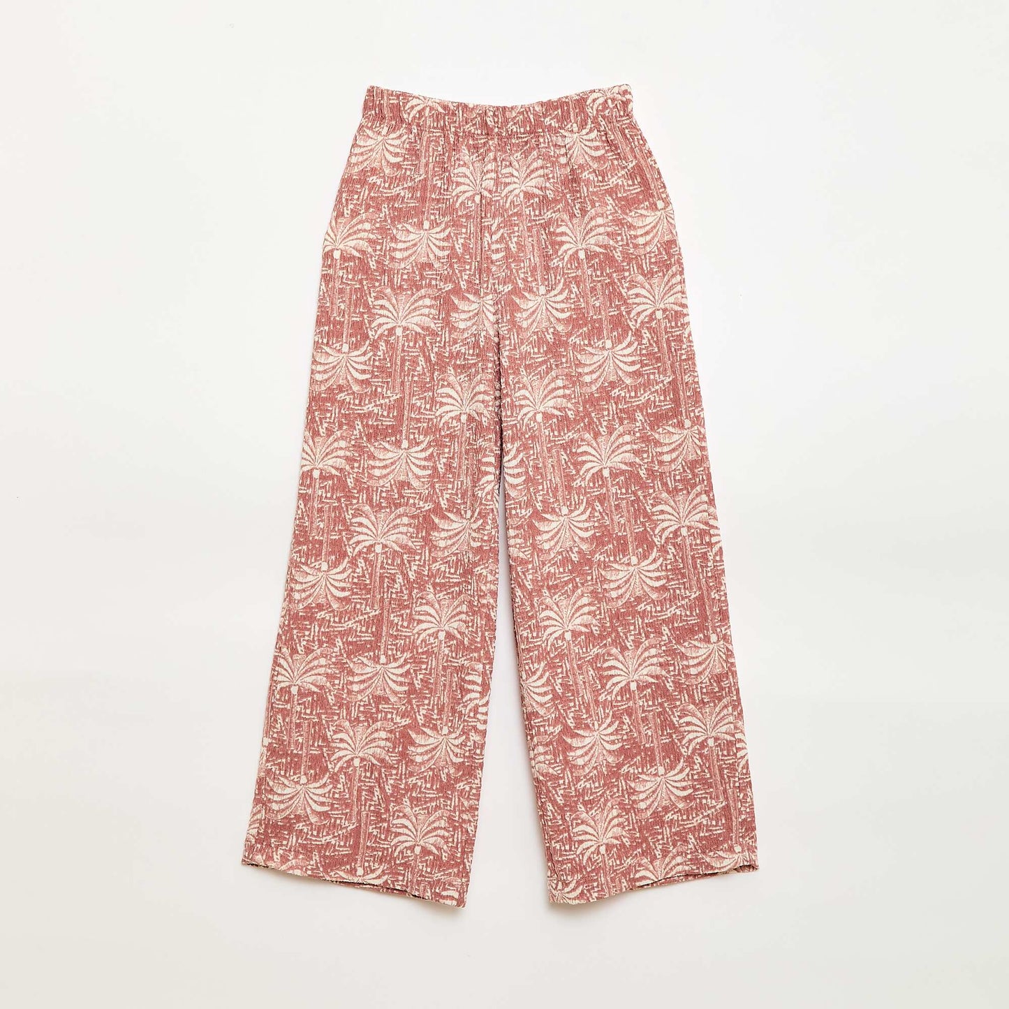 Ensemble 2 pièces chemise + pantalon large ROSE