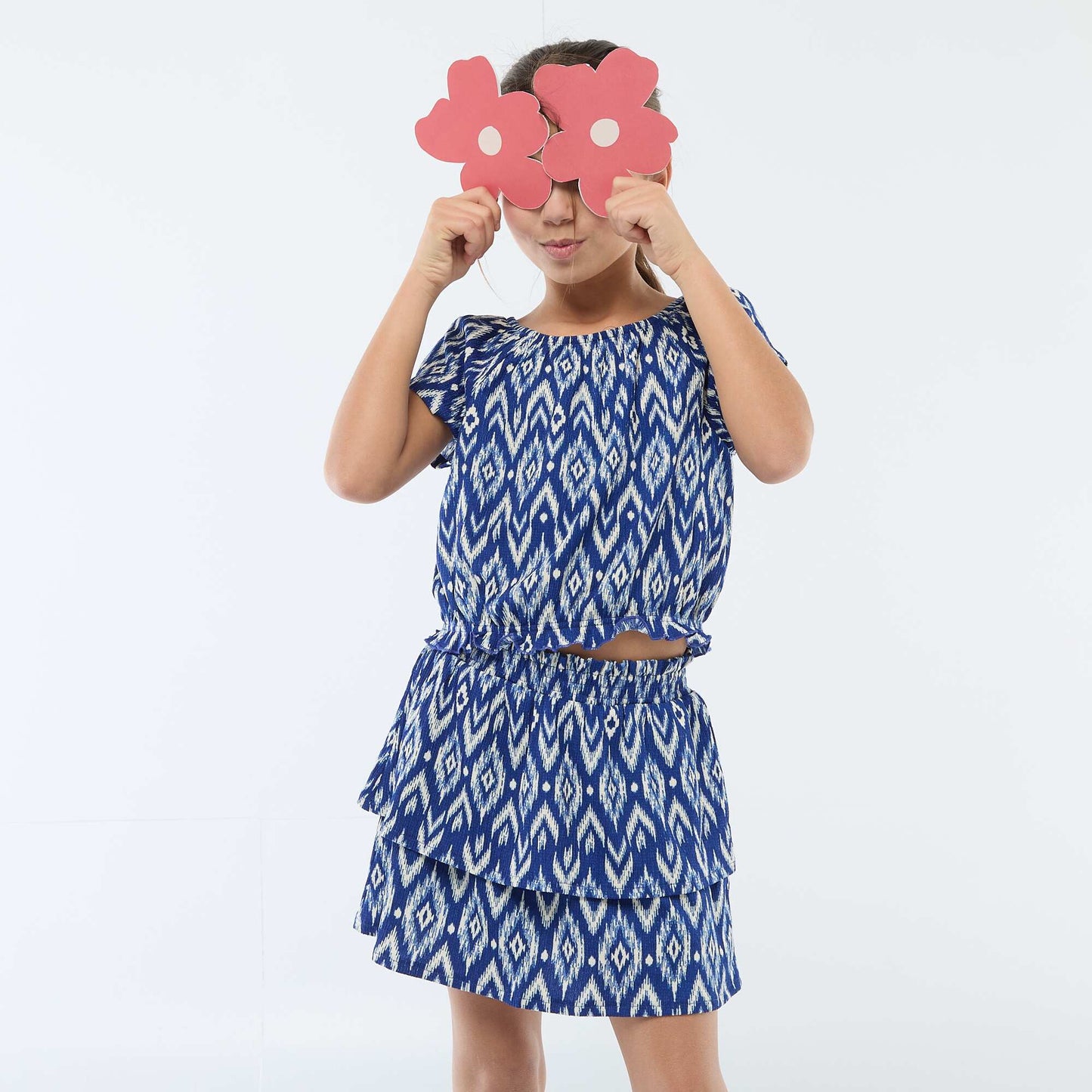 Jupe en maille stretch BLEU
