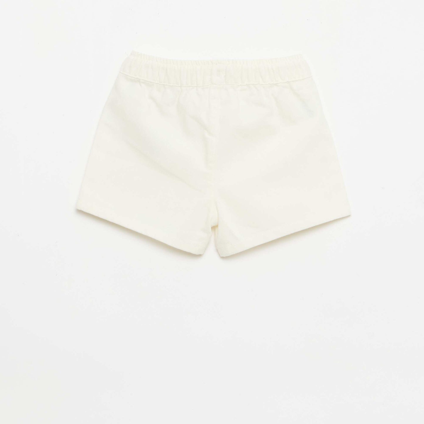 Short uni denim BLANC