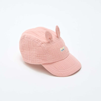 Casquette en gaze de coton ROSE