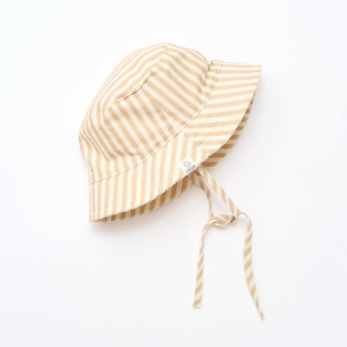 Bob rayé en coton BEIGE