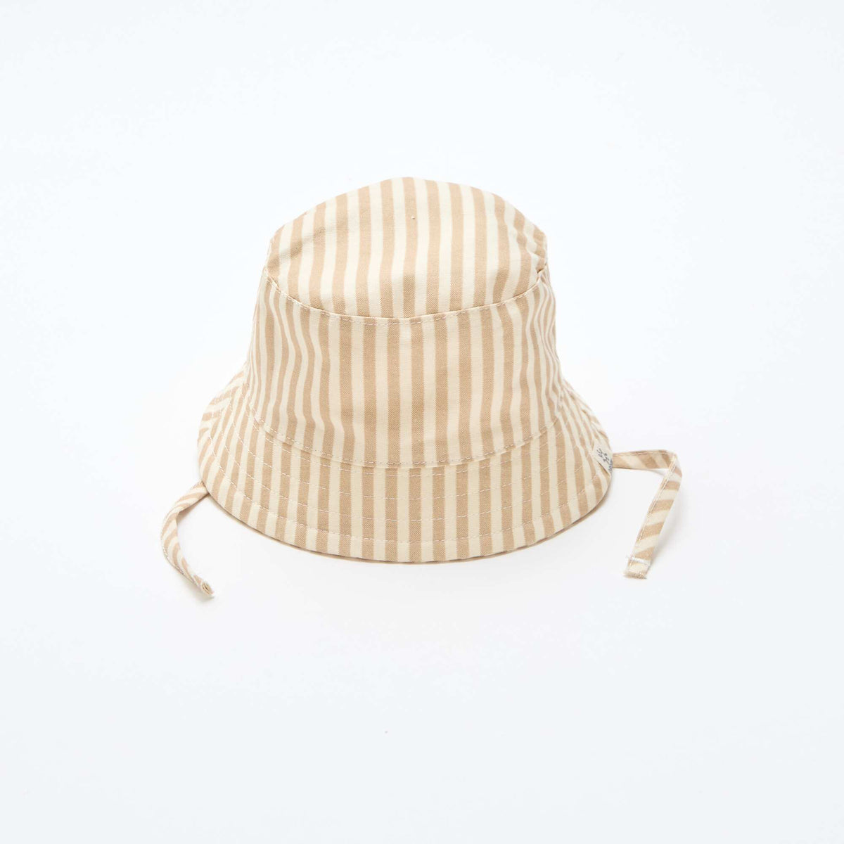 Bob rayé en coton BEIGE